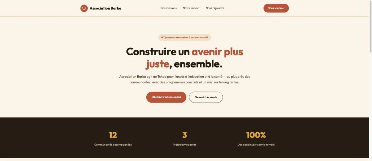 Aperçu du concept Association Barka
