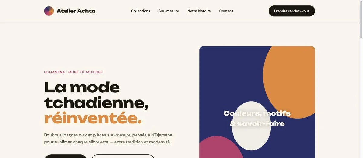Aperçu du concept Atelier Achta